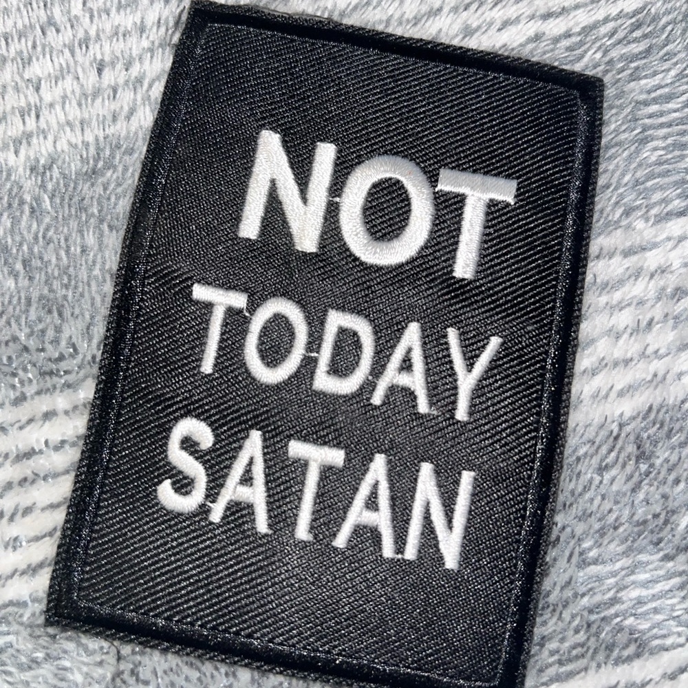 Black and White Text Patch